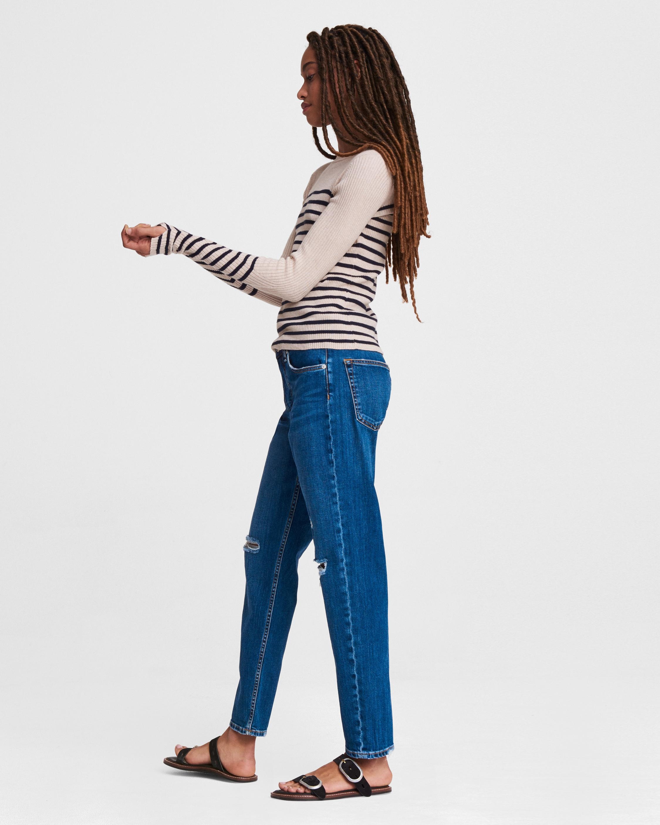 Kate Striped Cotton Cashmere Long Sleeve - 4