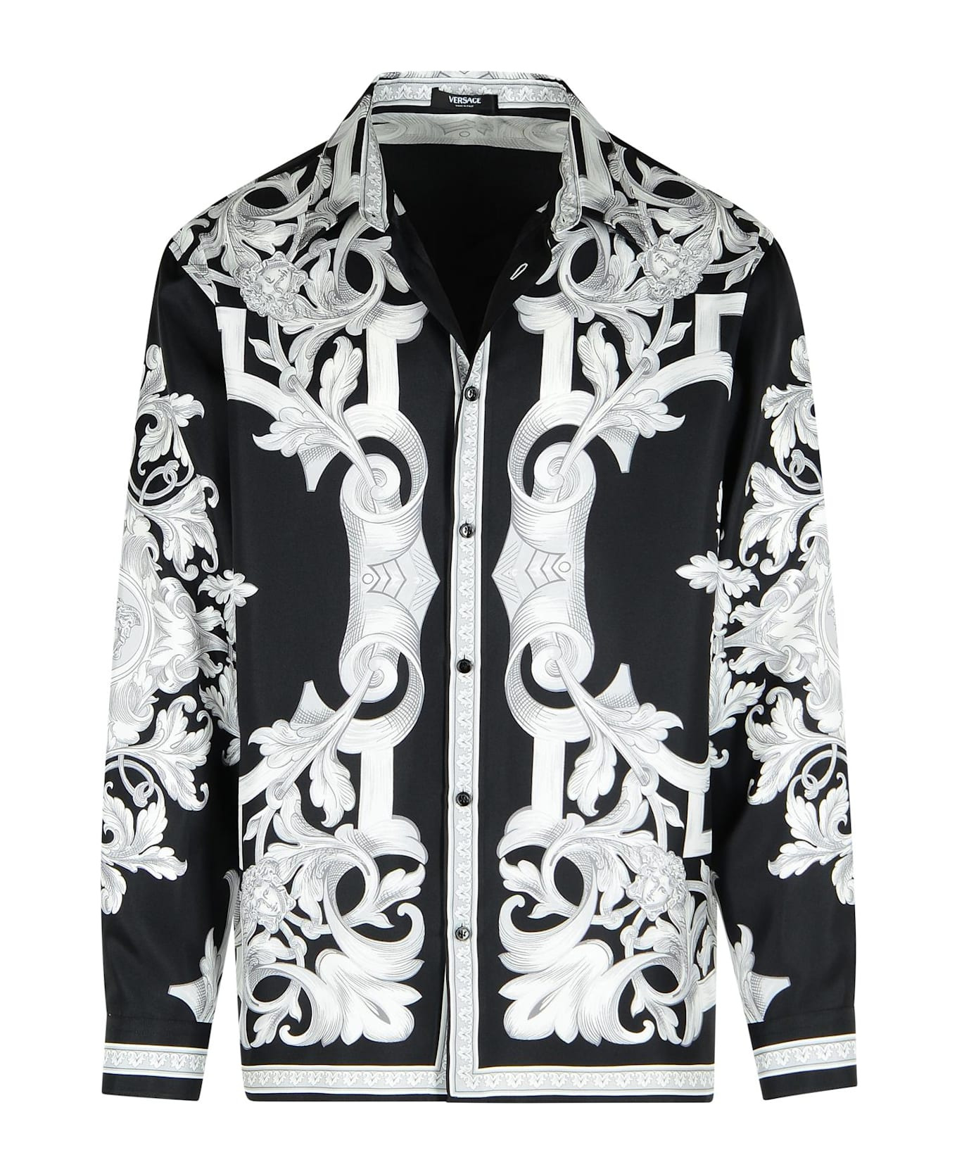 Two-tone Silk Shirt - 1