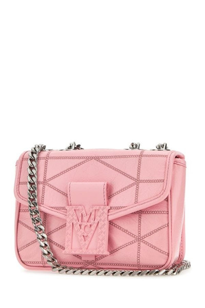 MCM Pink leather mini Travia shoulder bag outlook