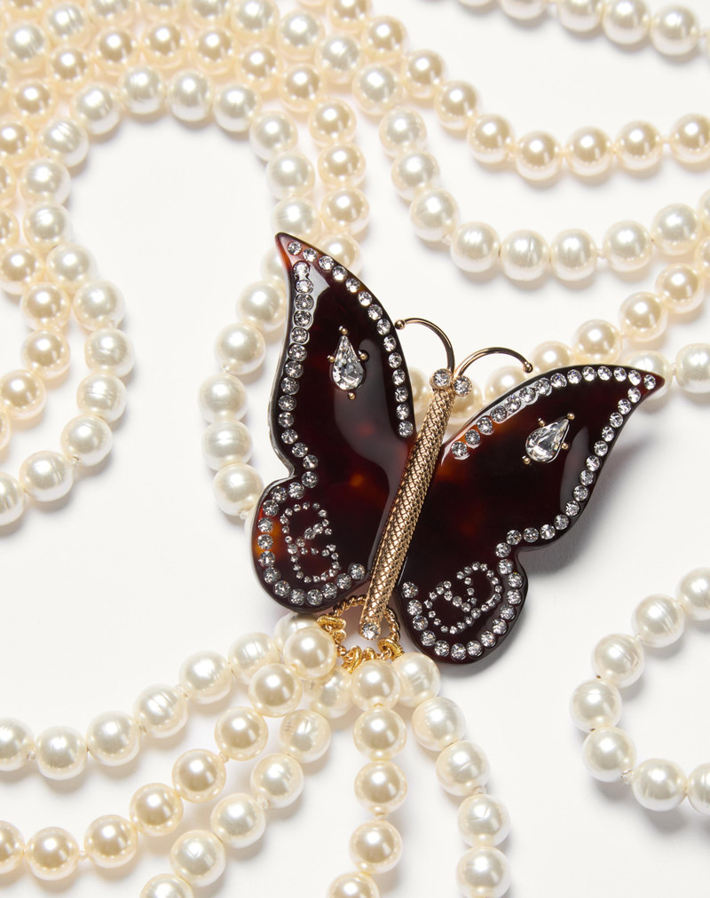 BELLAILES NECKLACE IN METAL, RESIN, PEARLS AND CRYSTALS 3