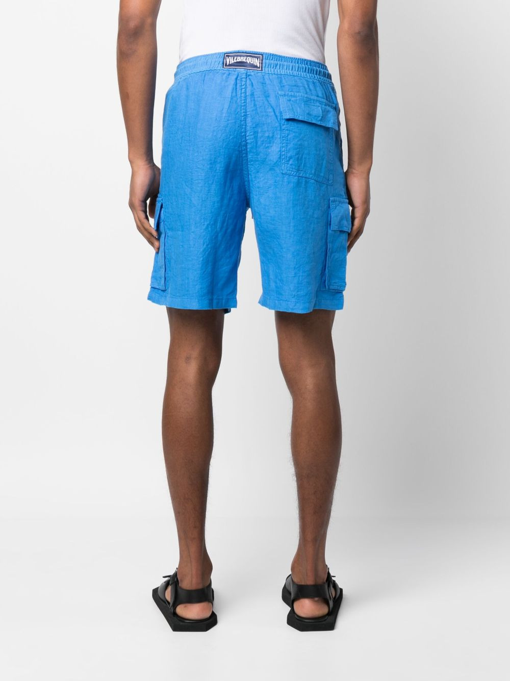 logo-patch swim shorts - 4