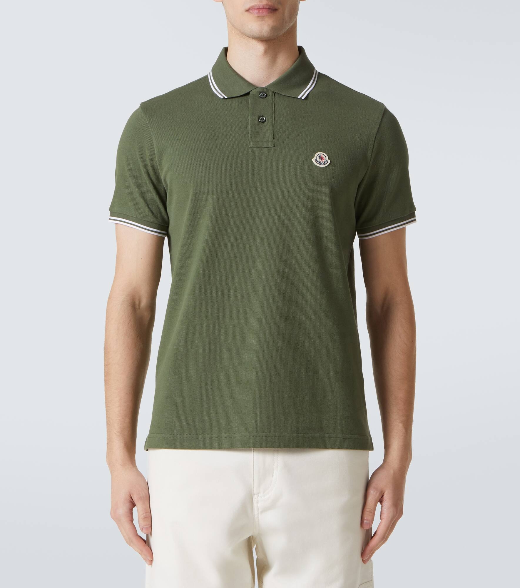 Cotton piqué polo shirt - 3