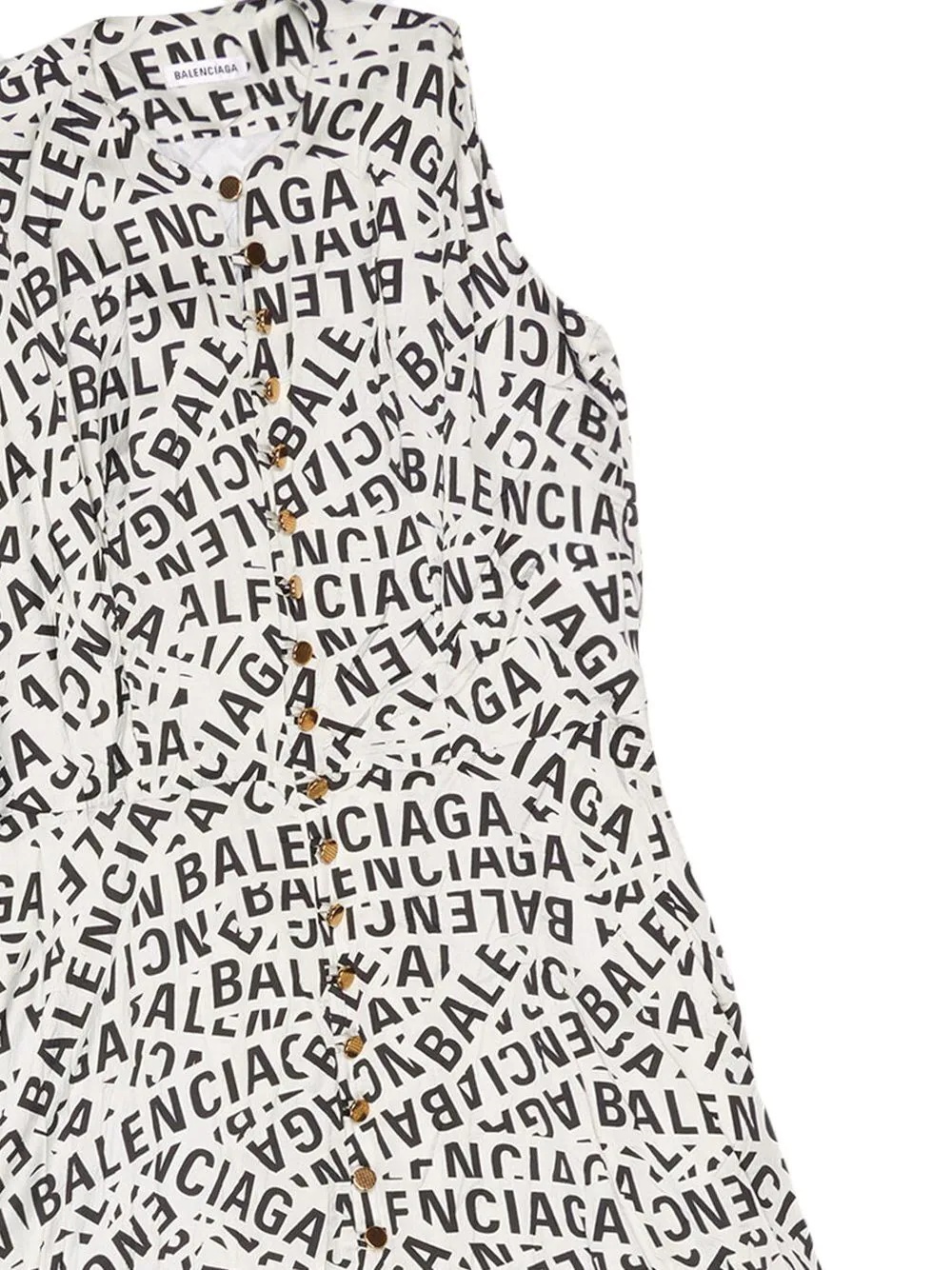 ワンピース BALENCIAGA DRESS (794443TKQ22) BALENCIAGA logo-print midi dress | REVERSIBLE