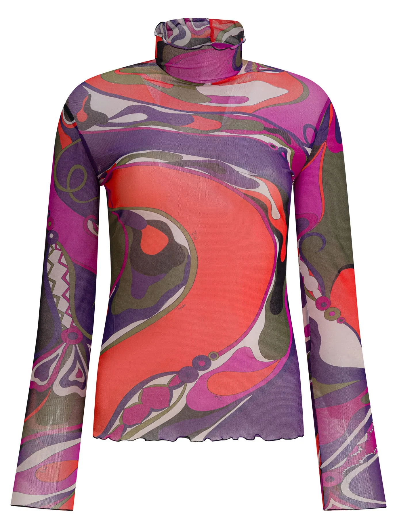 Pucci Orchidee Print Tulle T-shirt - 1