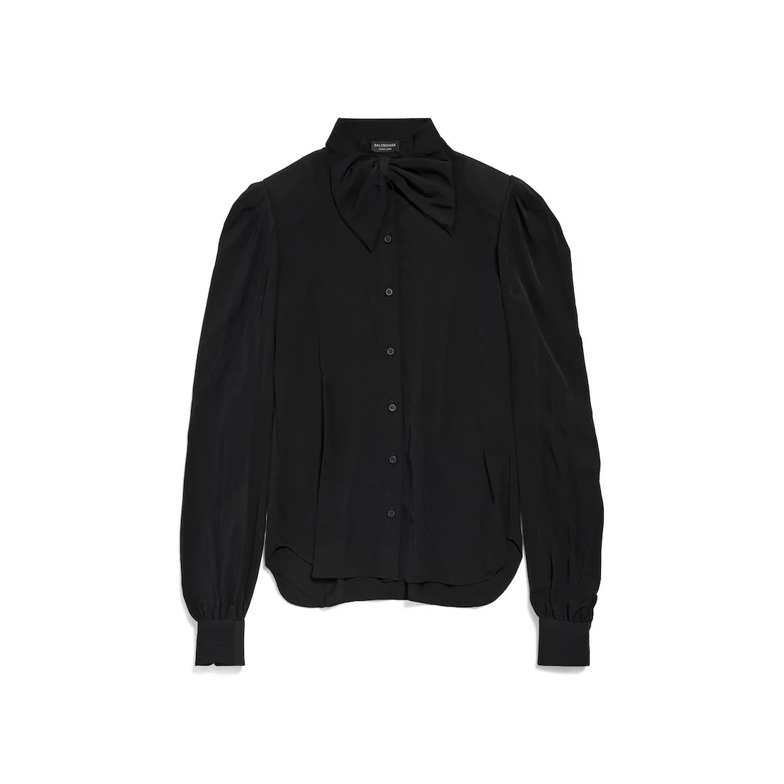 Women's Bow Blouse in Black - 1