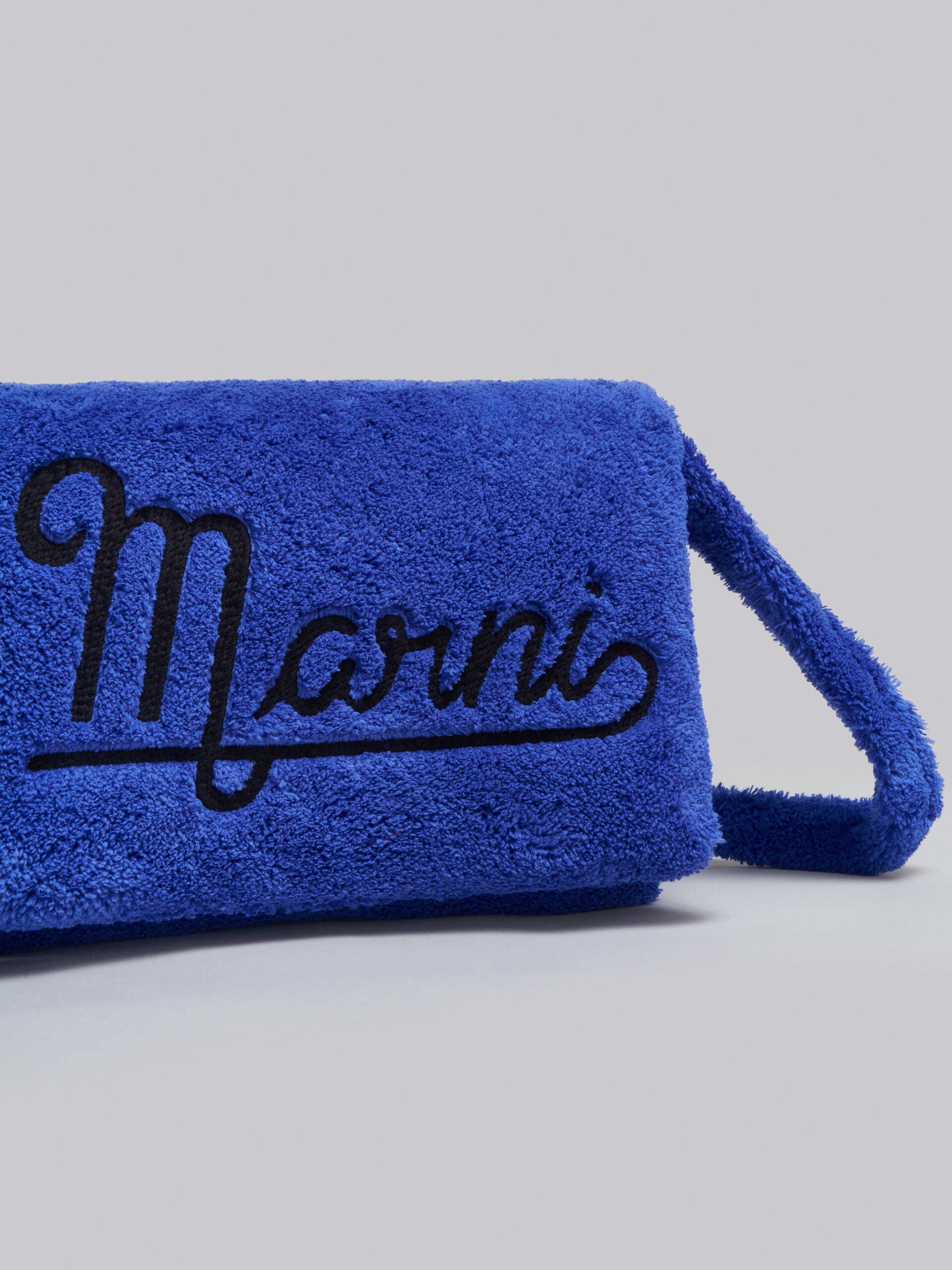 LARGE BLUE TERRY PRISMA BAG - 5
