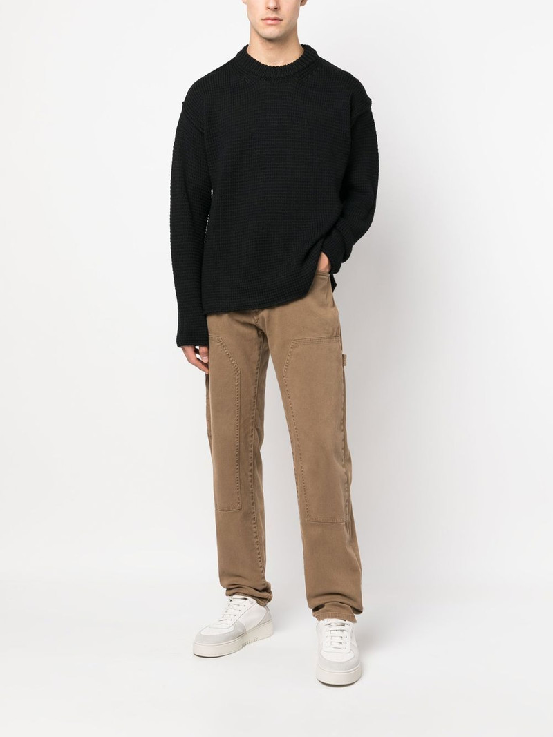 Ten C crew-neck knitted jumper outlook