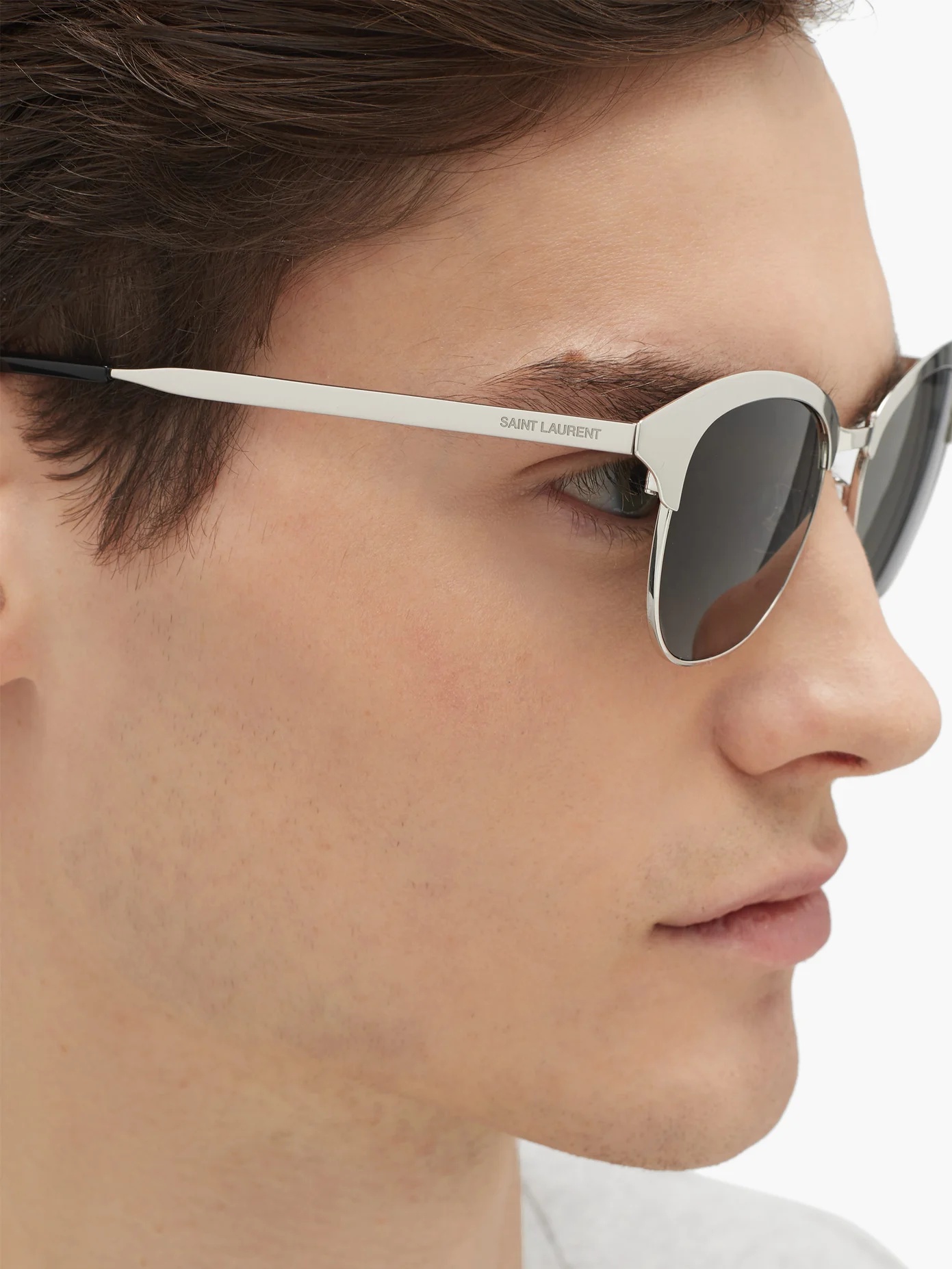 D-frame metal and acetate sunglasses - 3