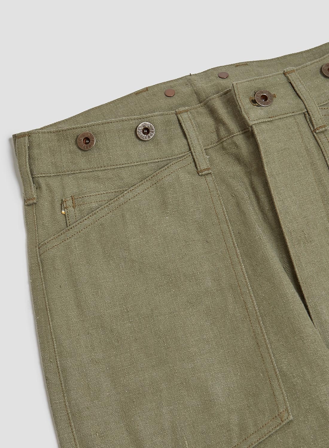 30s US Army Denim in Green - 4