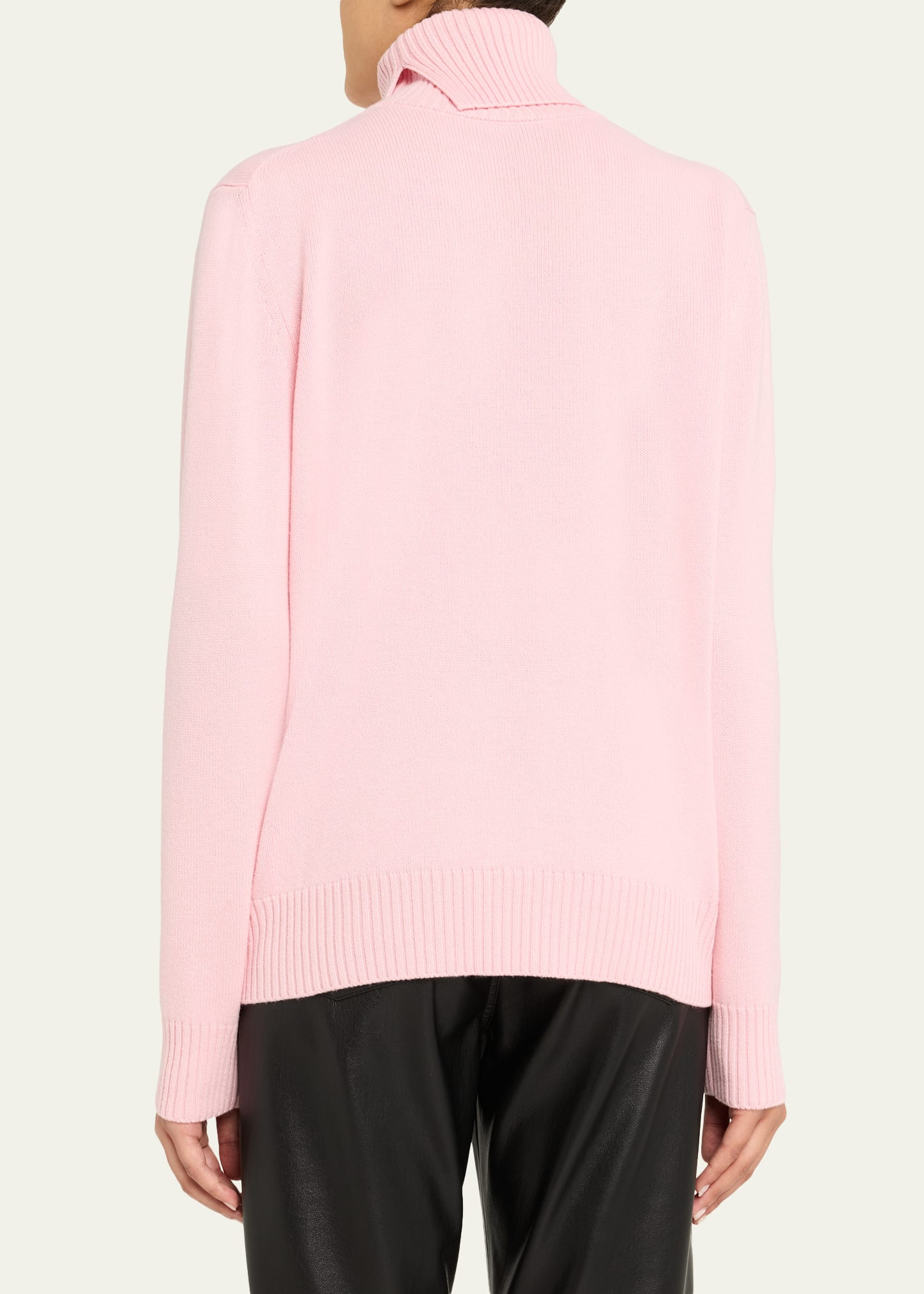 Turtleneck Logo Wool-Cashmere Sweater - 3