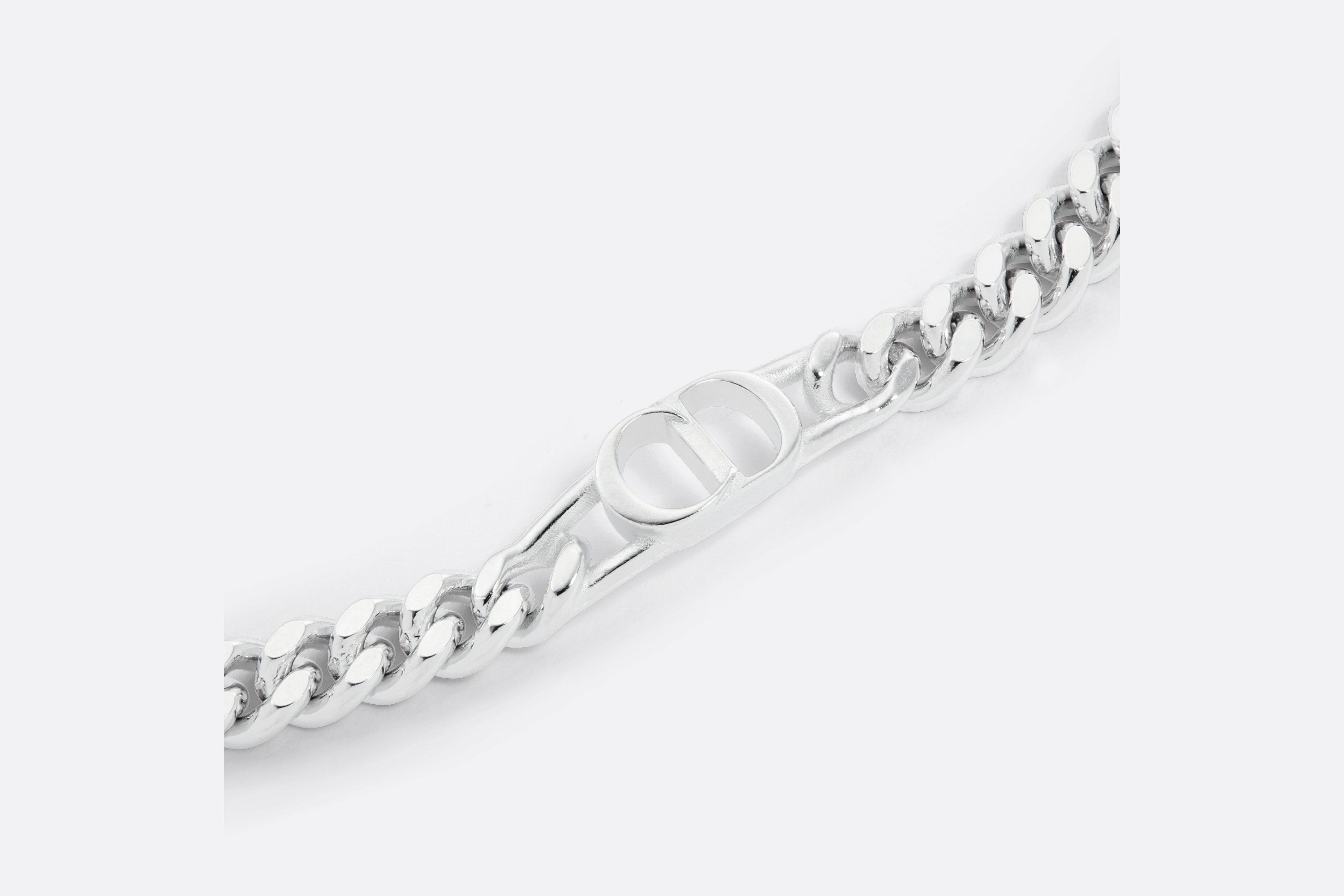 CD Icon Thin Chain Link Bracelet - 3