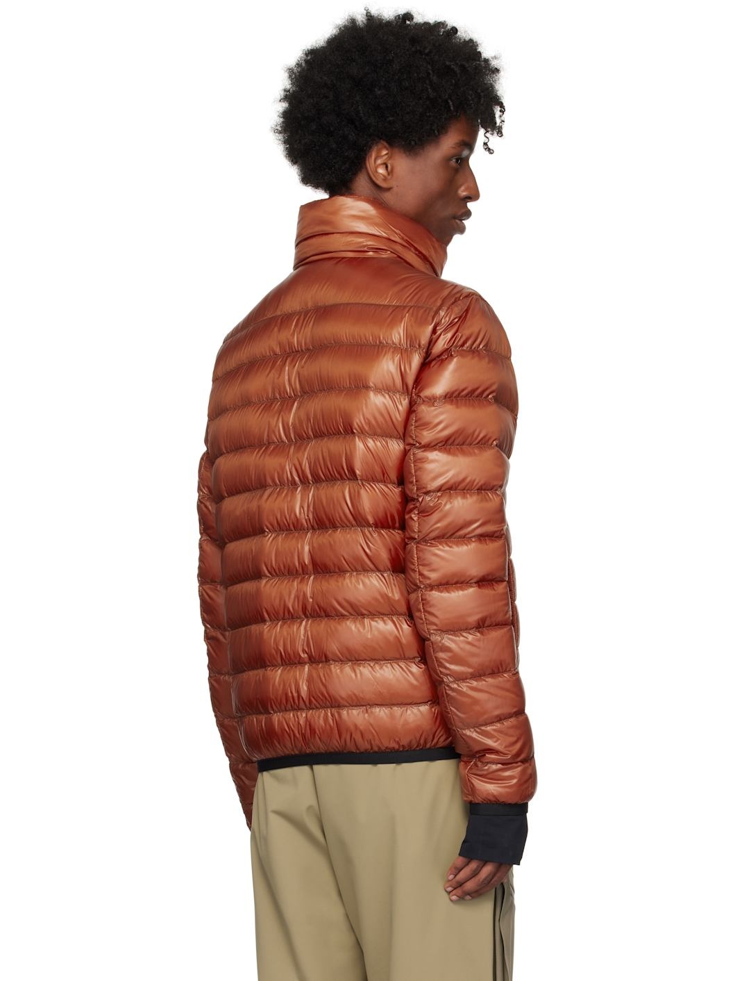 Orange Hers Short Down Jacket - 3