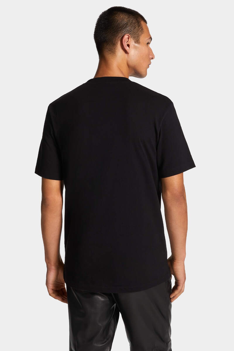 REGULAR FIT RUBBER LOGO T-SHIRT - 4
