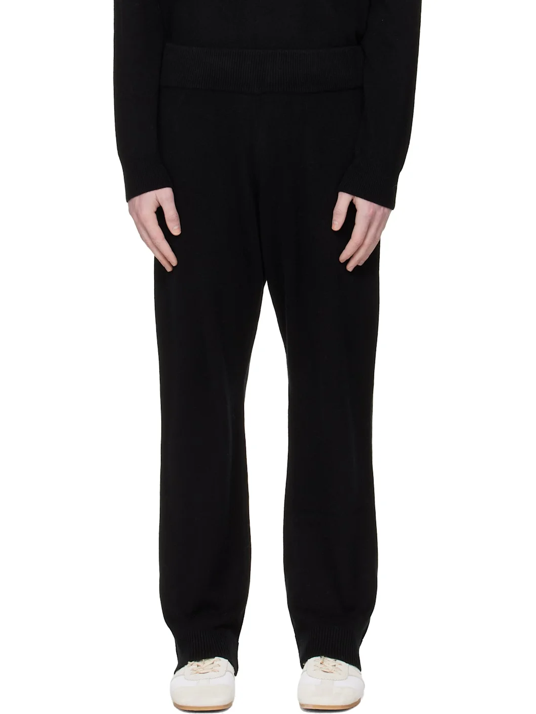 Black Knit Lounge Pants - 1