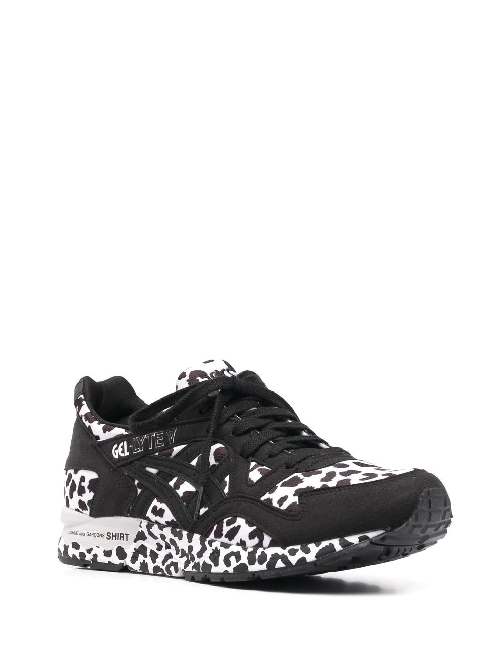 leopard-print lace-up sneakers - 2