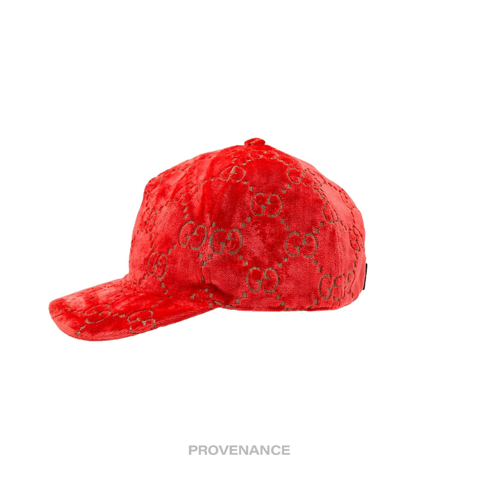 Gucci GG Monogram Canvas Velour Cap - Orange - 4