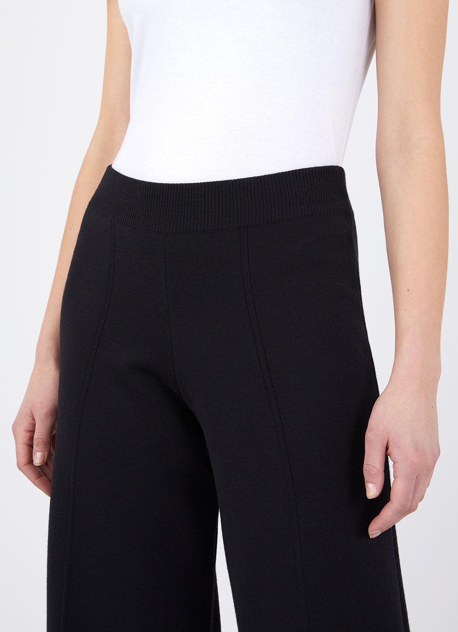 Merino Wide Leg Trouser - 4