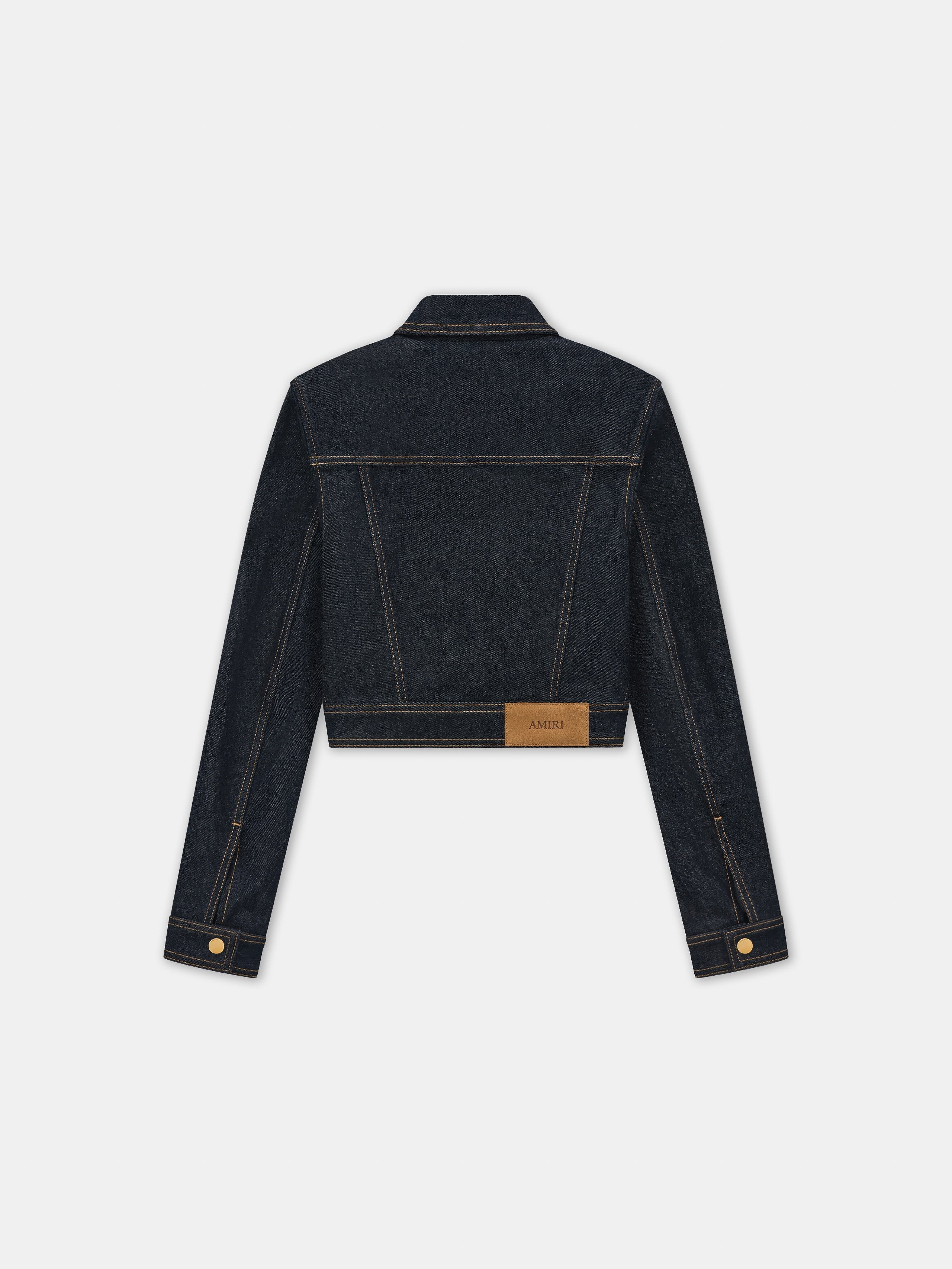 WOMEN'S ZIP UP CROPPED DENIM JACKET - 4