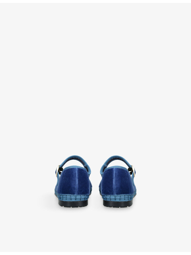 FLABELUS Alexandra Velvet Mary-Jane Shoes outlook