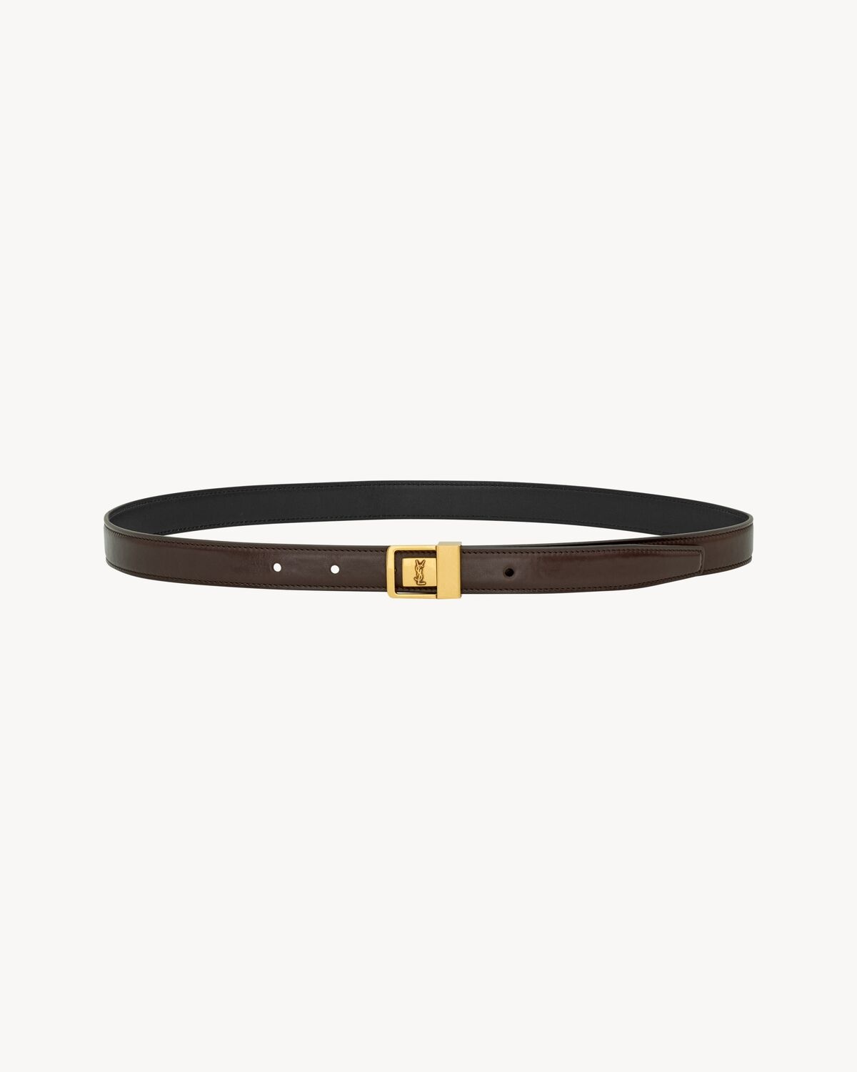 LA 66 THIN BELT IN SMOOTH LEATHER - 2