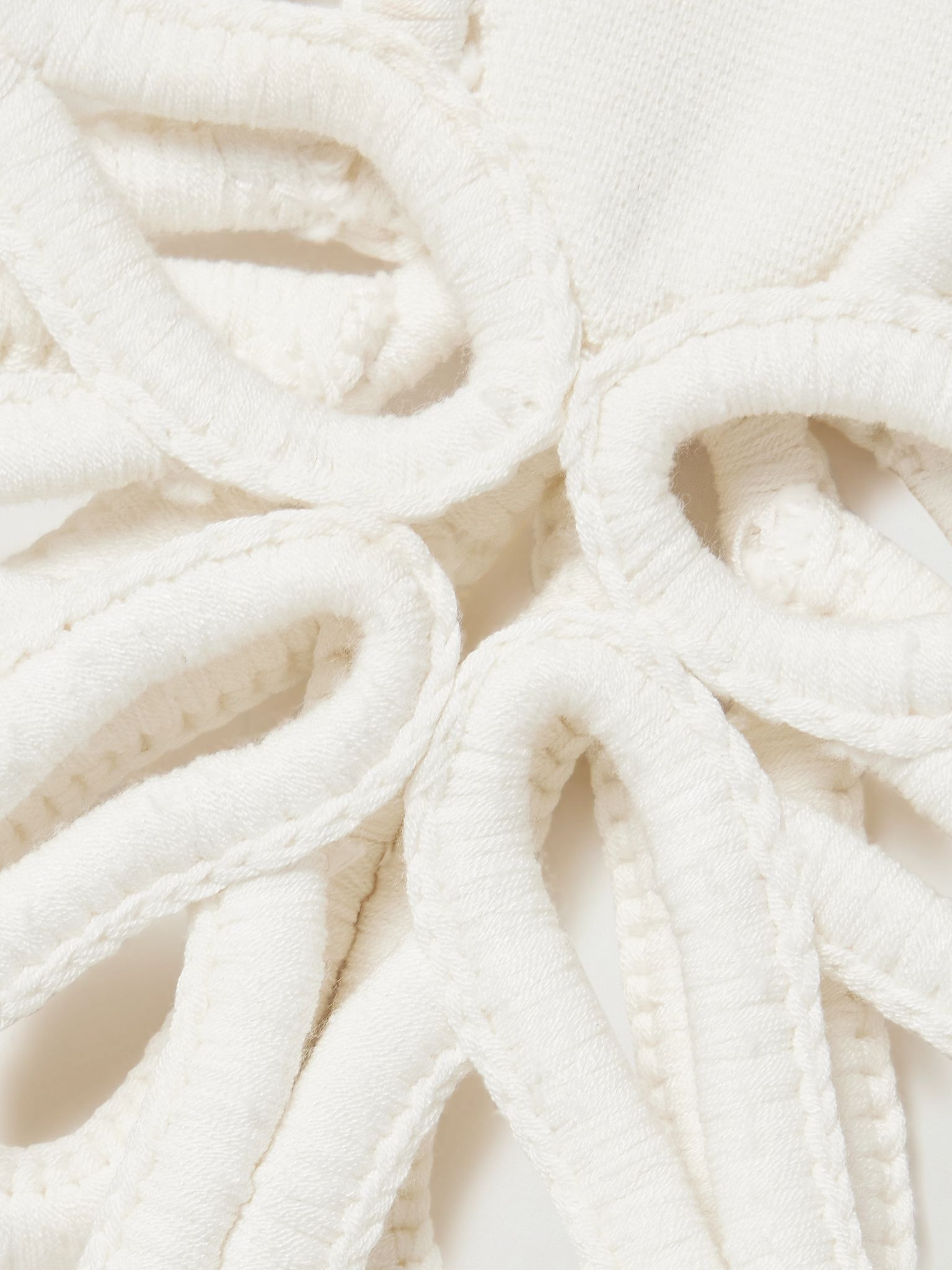 Eres cutout appliquéd knitted T-shirt Off-white - 4