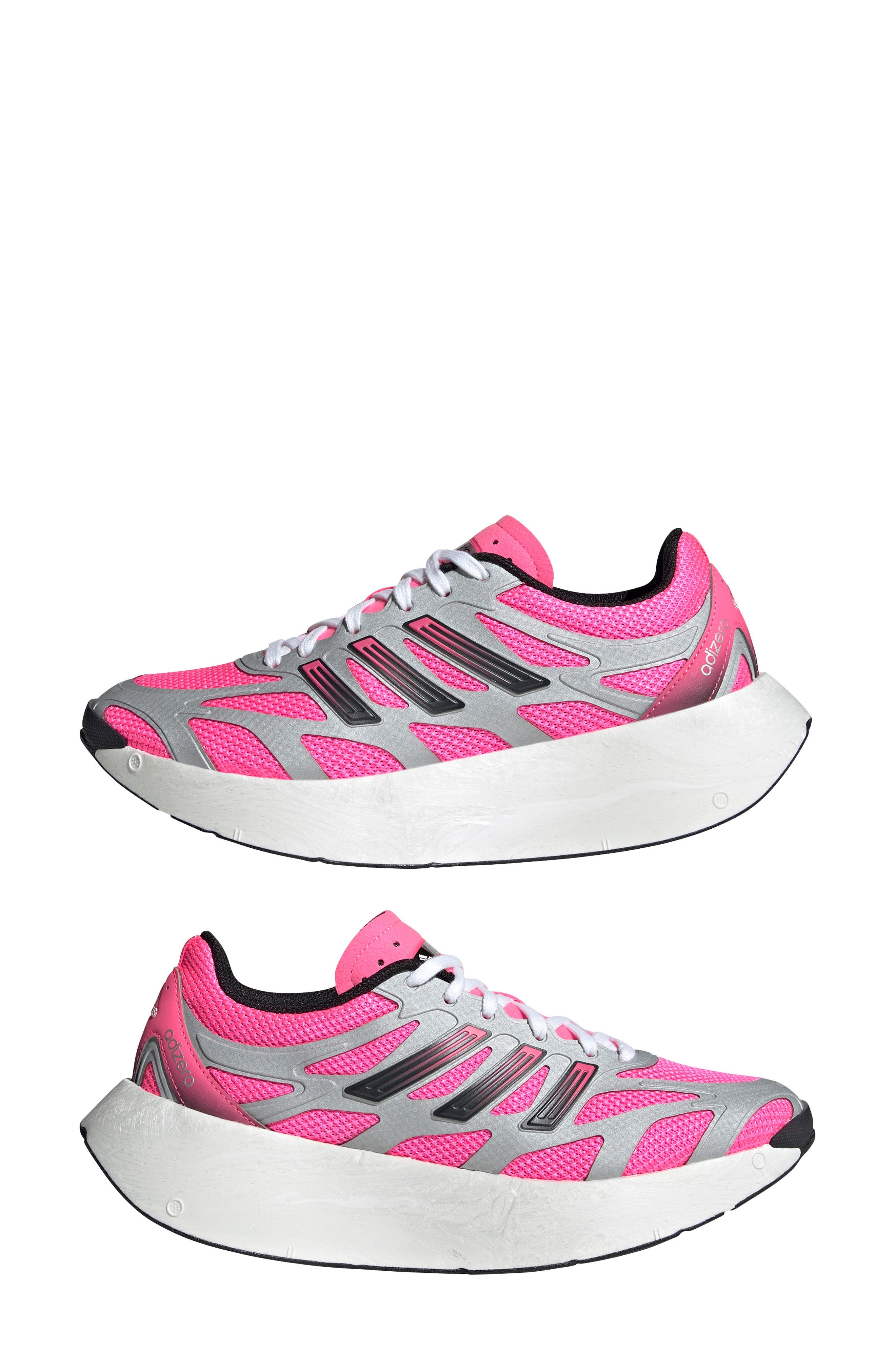 adidas Adizero Aruku Sneaker in Lucid Pink/Silver Met./Black at Nordstrom - 7