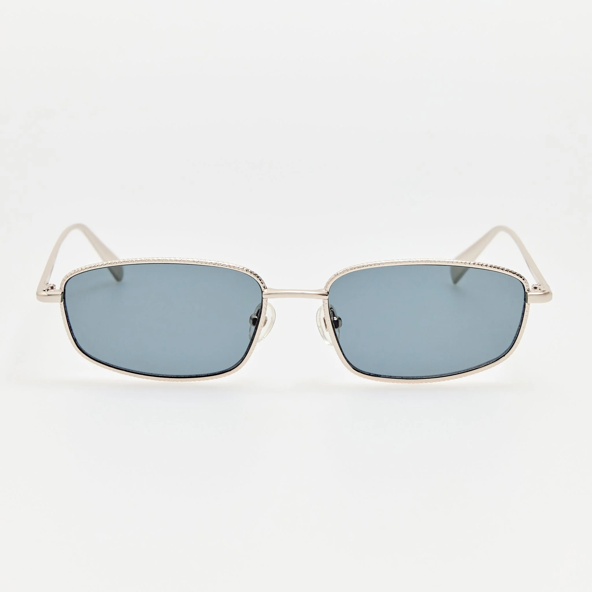 Palma Sunglasses in Silver and Blue - 1