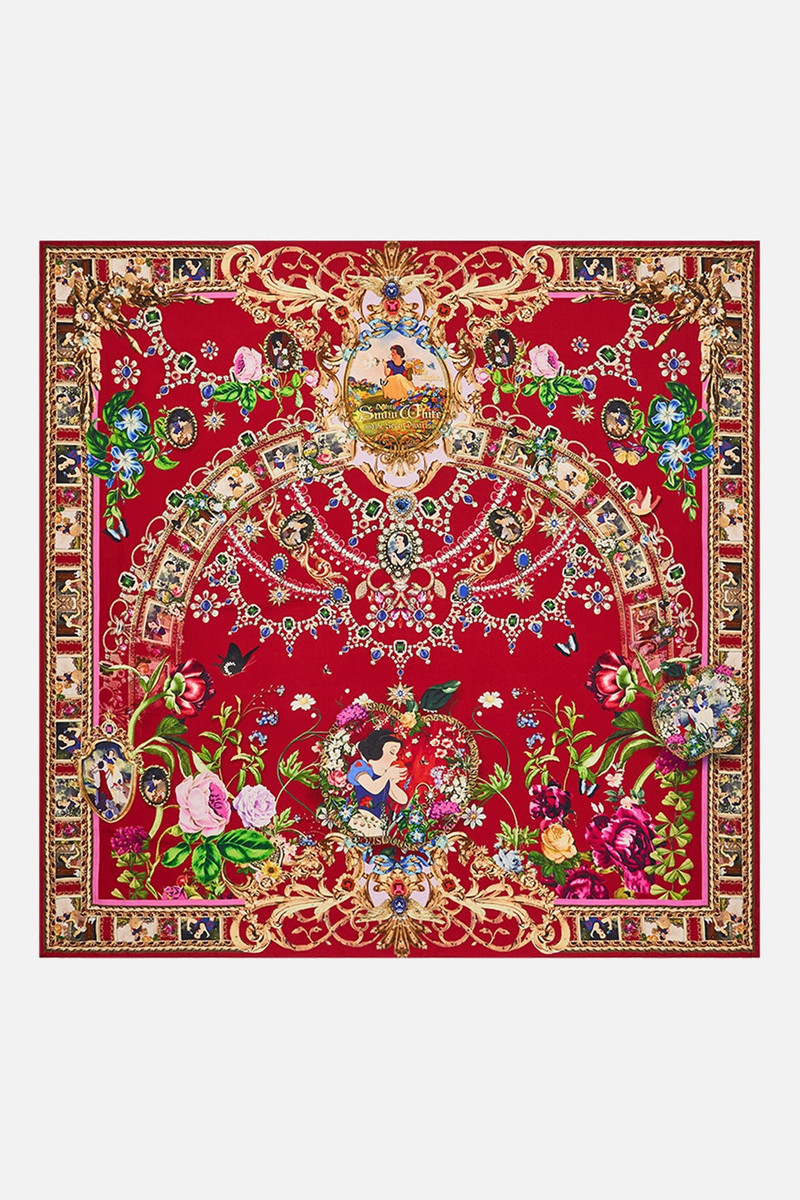 CAMILLA LARGE SQUARE SCARF JUST ONE BITE SNOW WHITE outlook