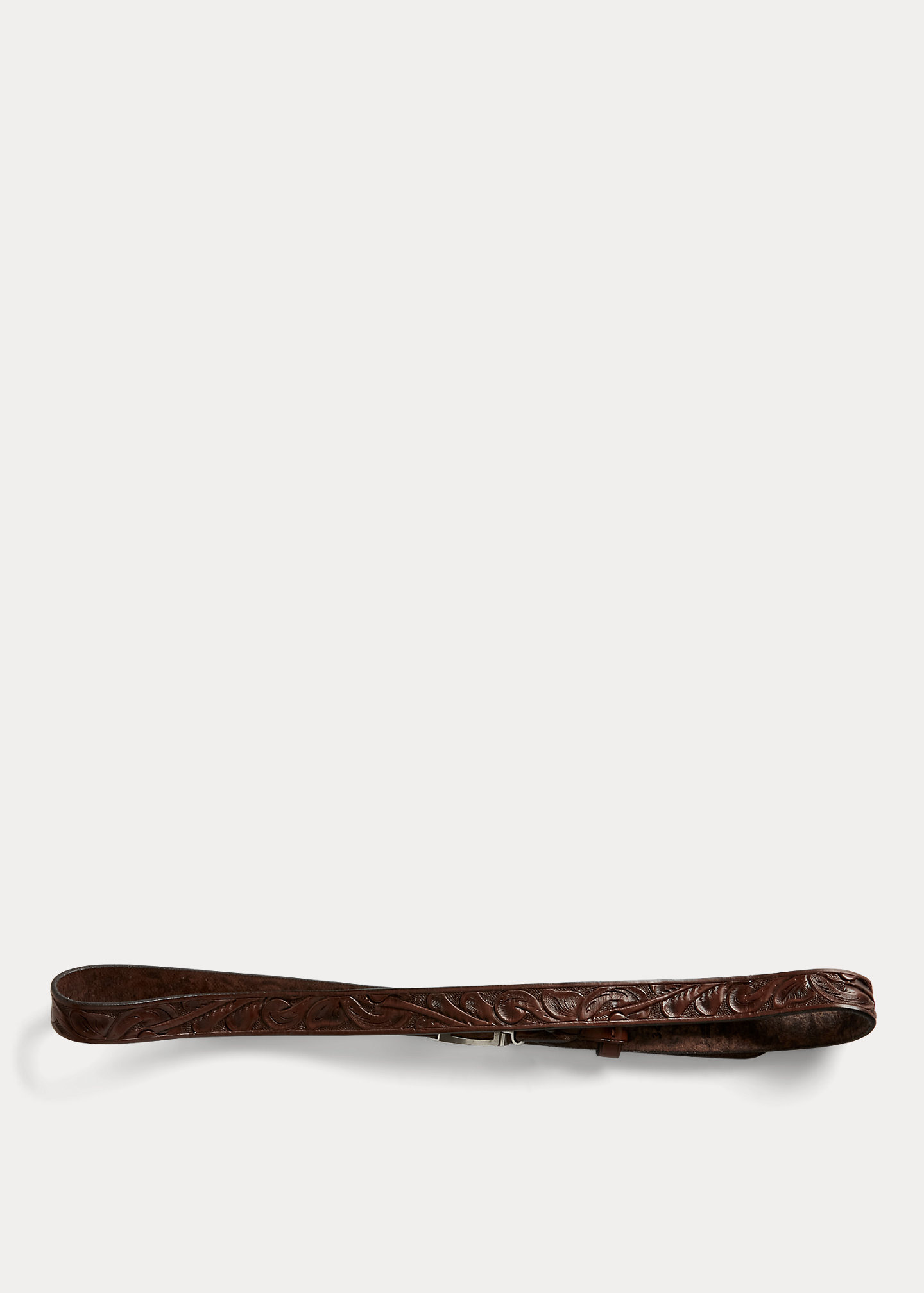 Hand-Tooled Leather Belt - 3