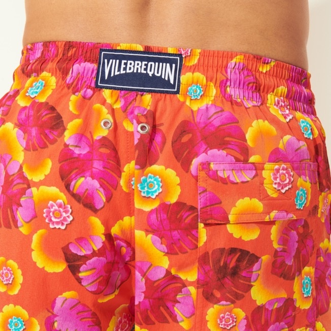 Men Stretch Swim Trunks Mix Of Flowers - 7