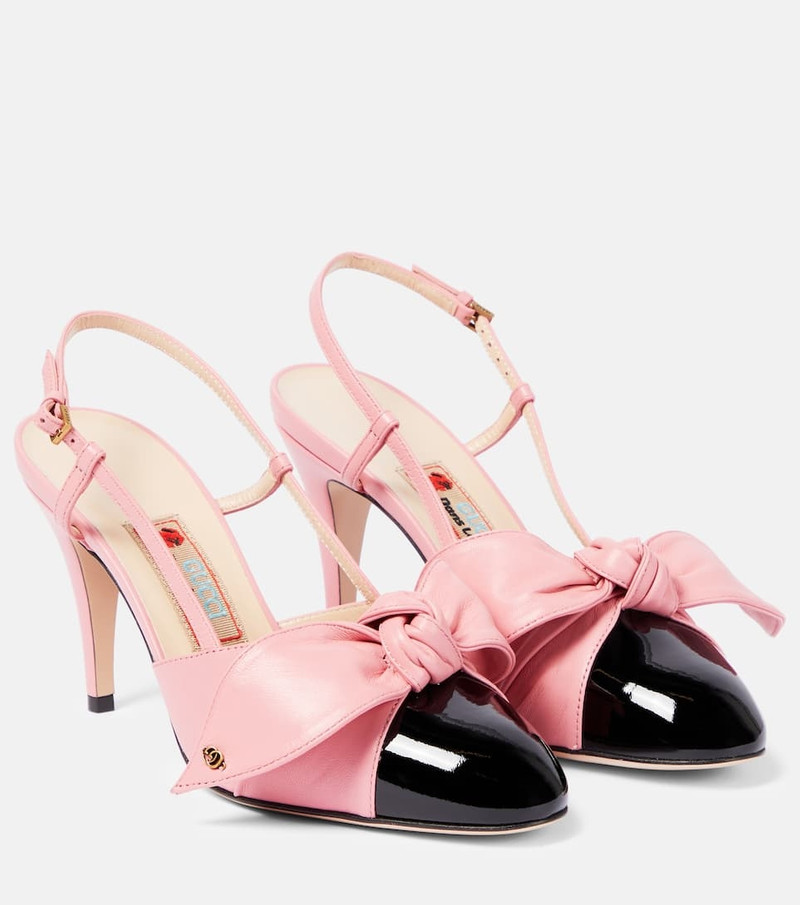 mid-heel slingback pumps - 1