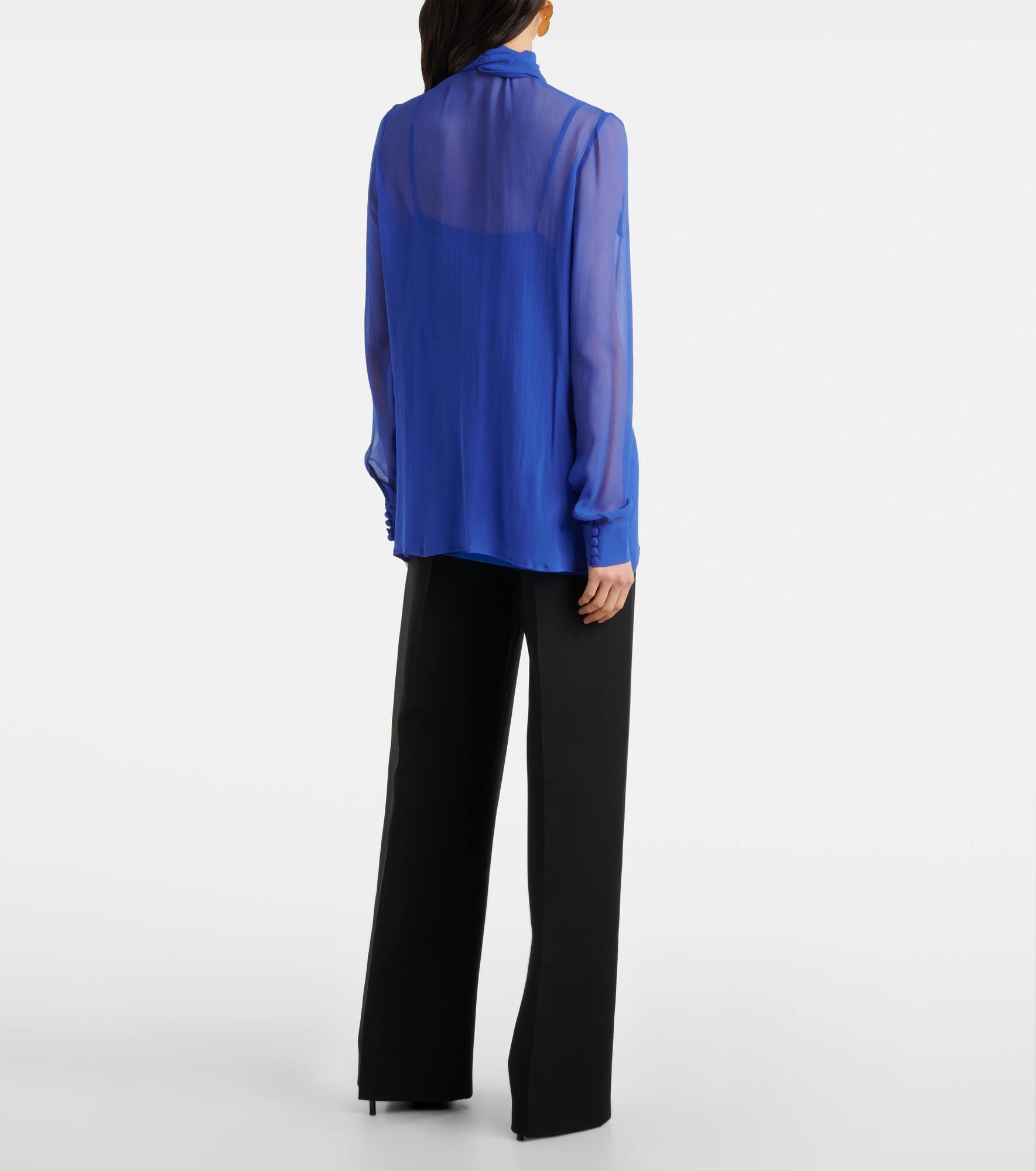 Silk georgette blouse - 3