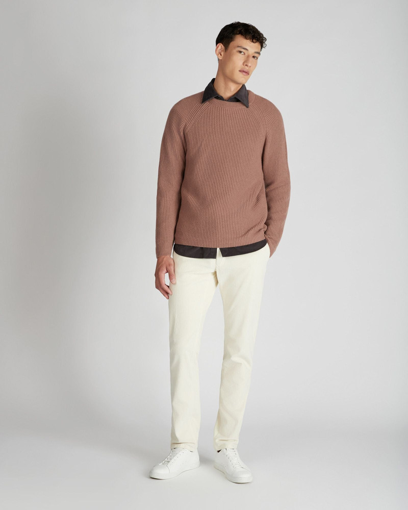 Slim fit cashmere crewneck sweater 5