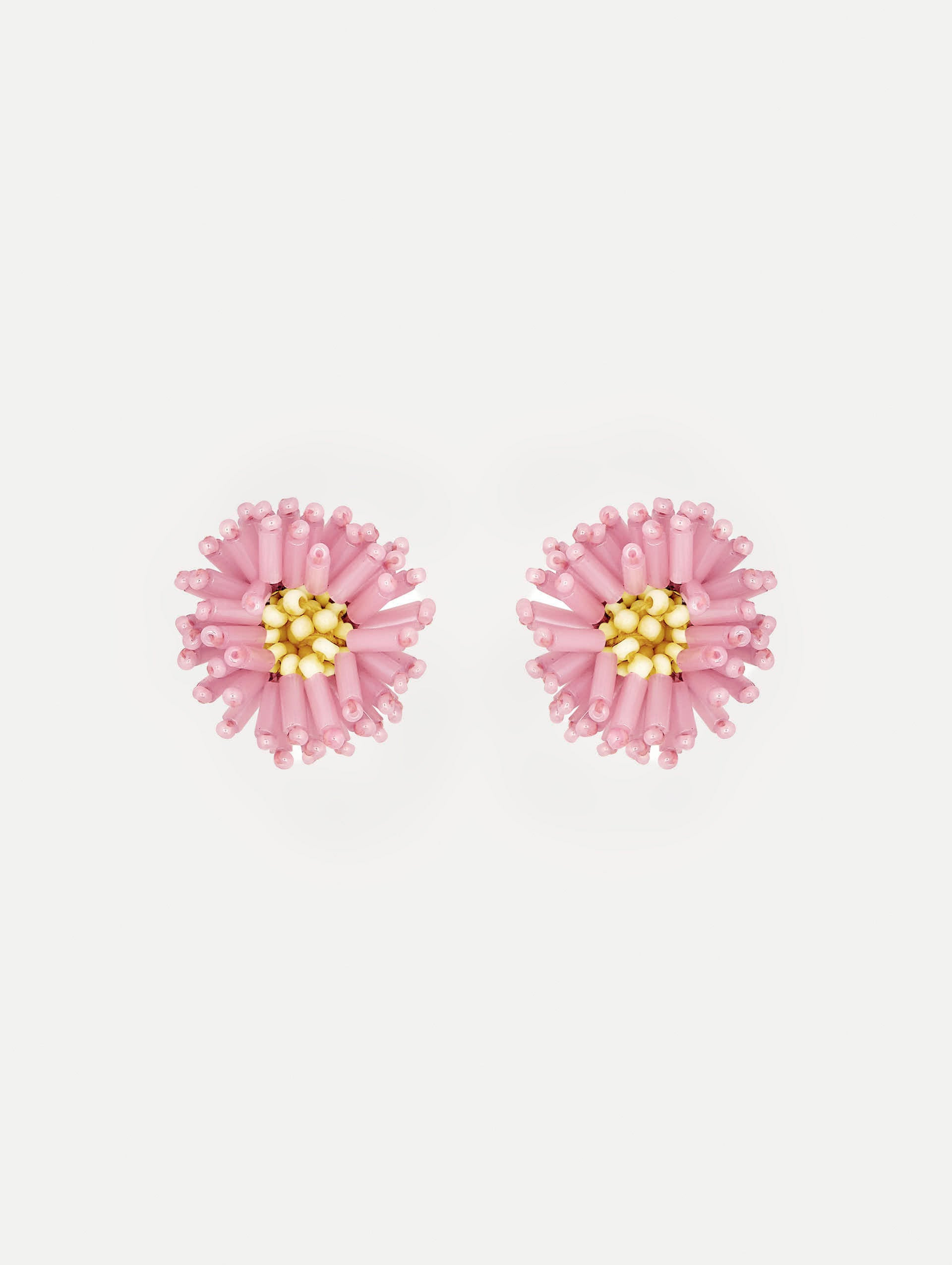 POMPOM FLOWER EARRINGS - 1
