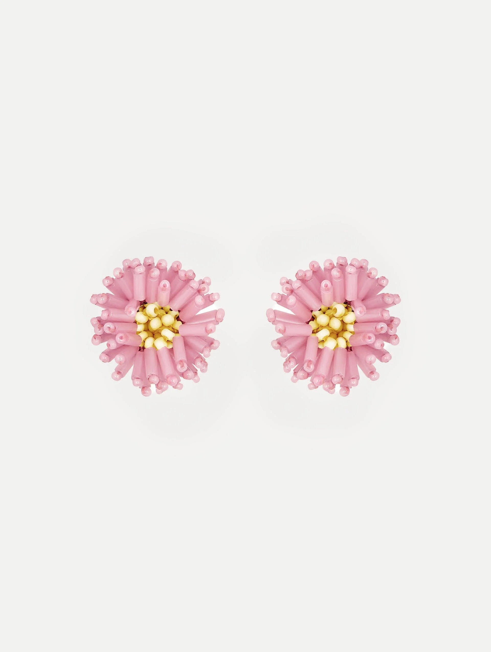 POMPOM FLOWER EARRINGS - 1