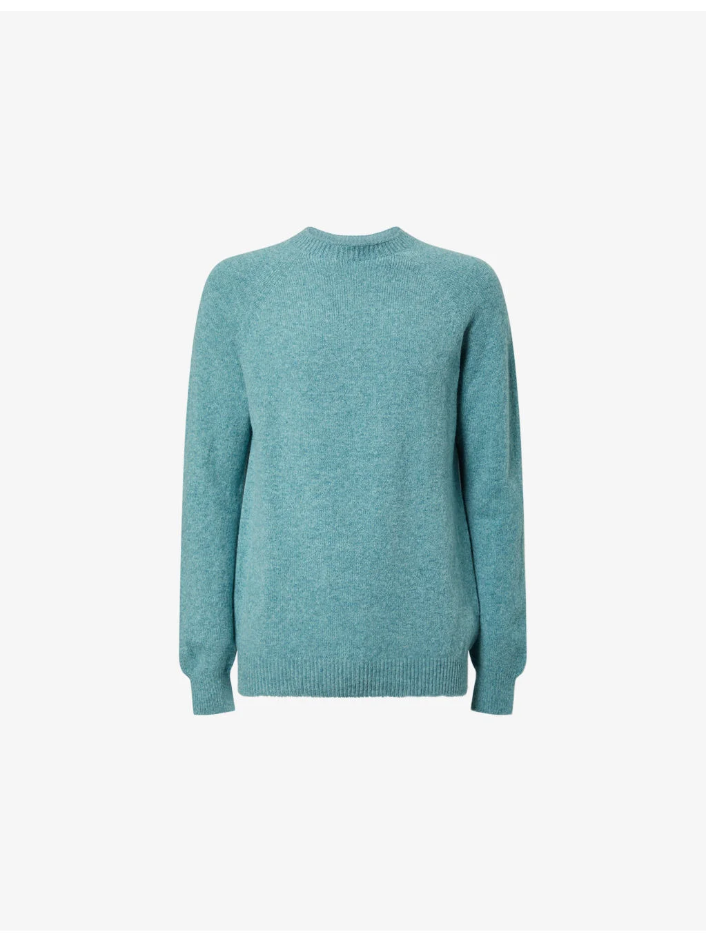 Crew Neck Knitted Wool Jumper - 1