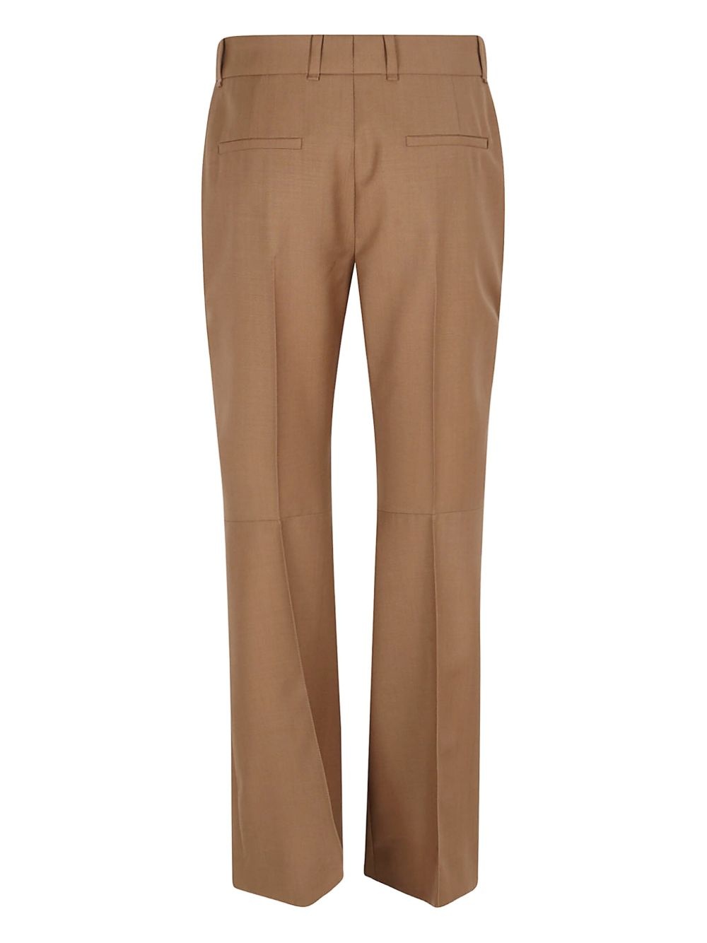 wool straight trousers - 2