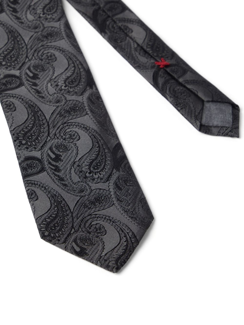 jacquard silk tie - 3