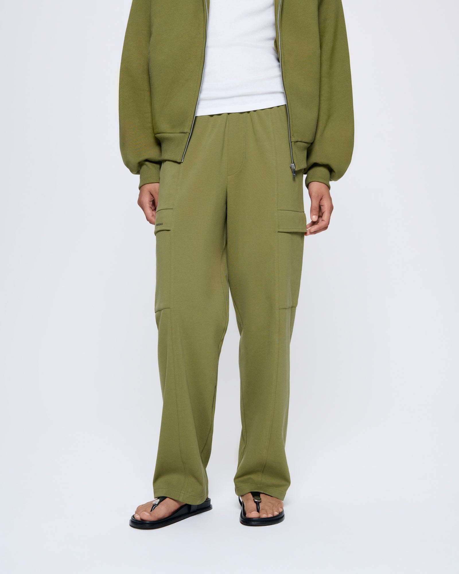 Womens DNA Double Jersey Cargo Trousers - Highland Green - 3