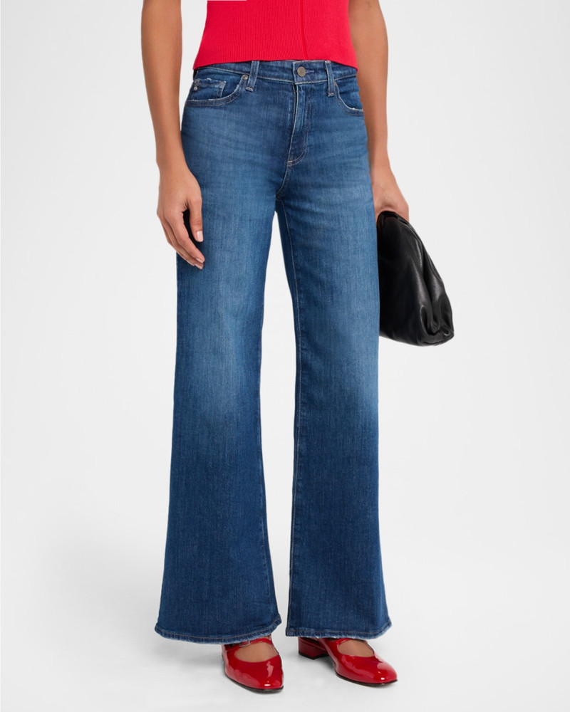 Saige Mid-Rise Wide-Leg Jeans 4