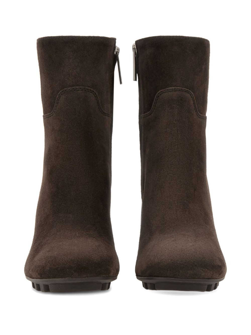 90mm suede side-zip boots - 4