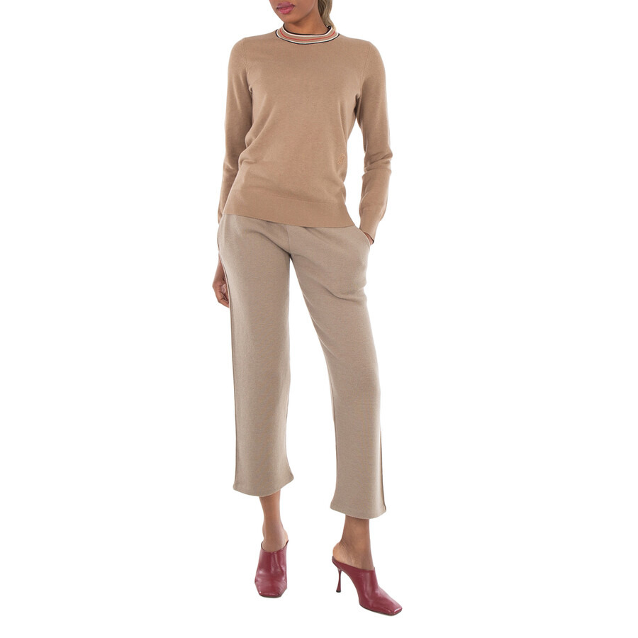 Burberry Striped Detailed Crewneck Cashmere Jumper - 4