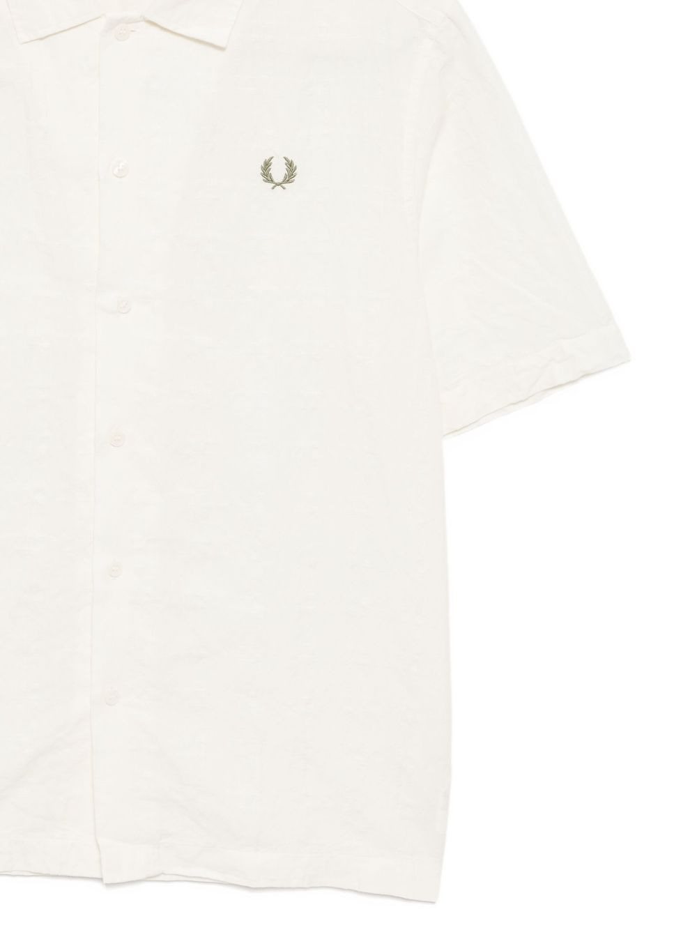 logo-embroidered shirt - 3