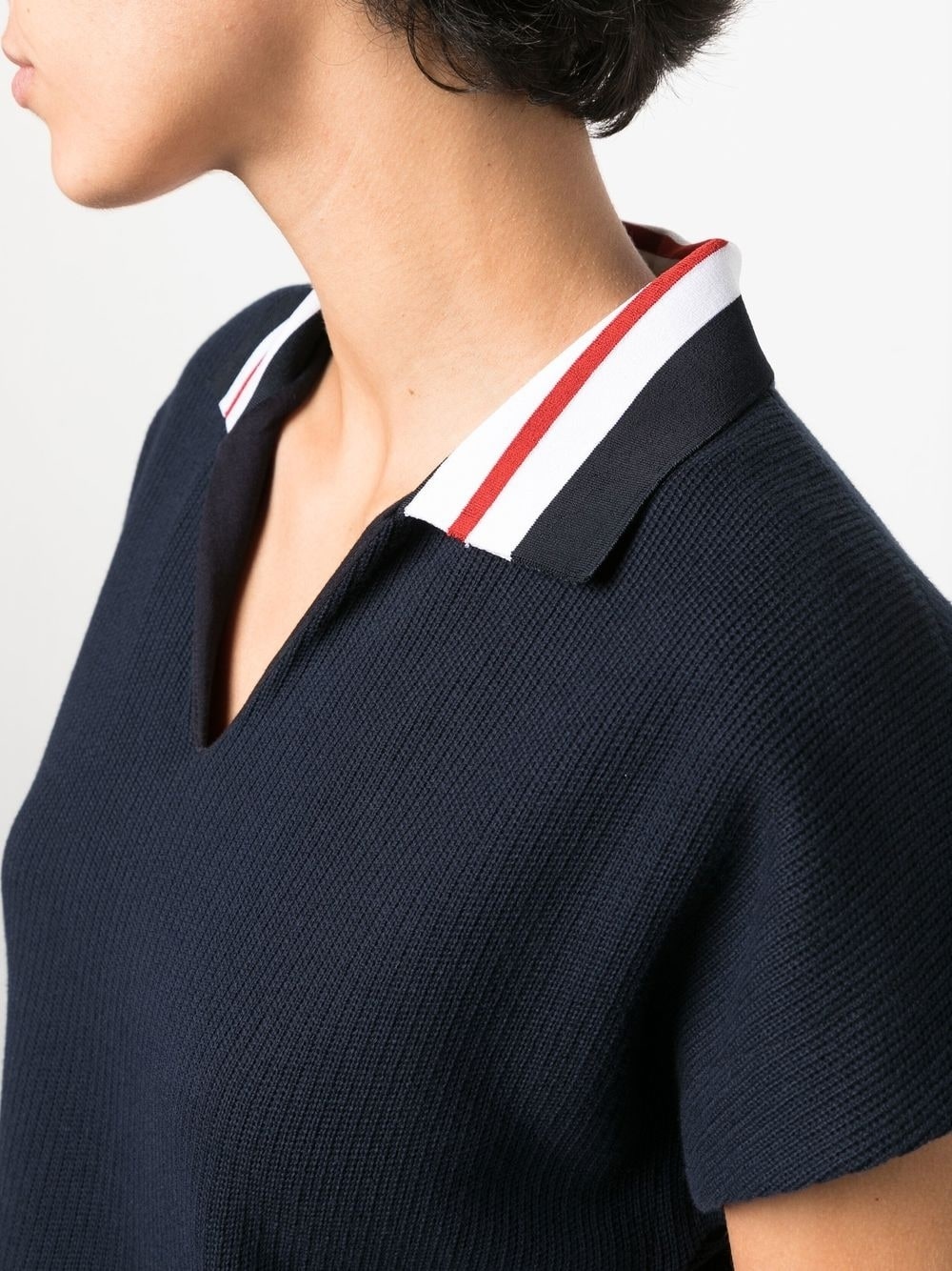 cricket stripe polo shirt - 5