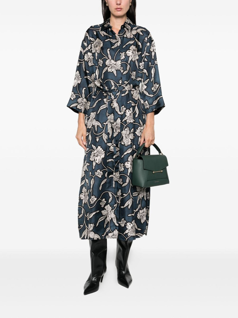 'S Max Mara floral-print shirt dress outlook