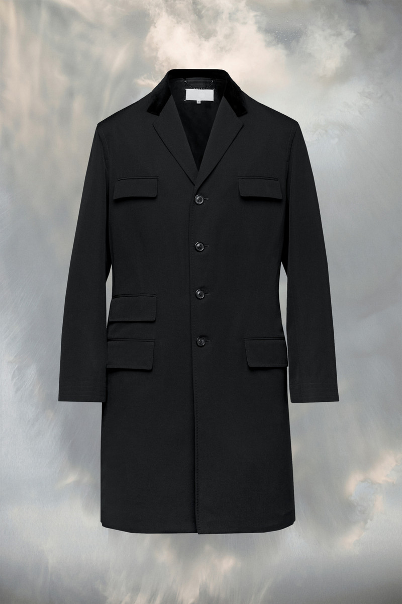 Maison Margiela Contrast belt coat outlook