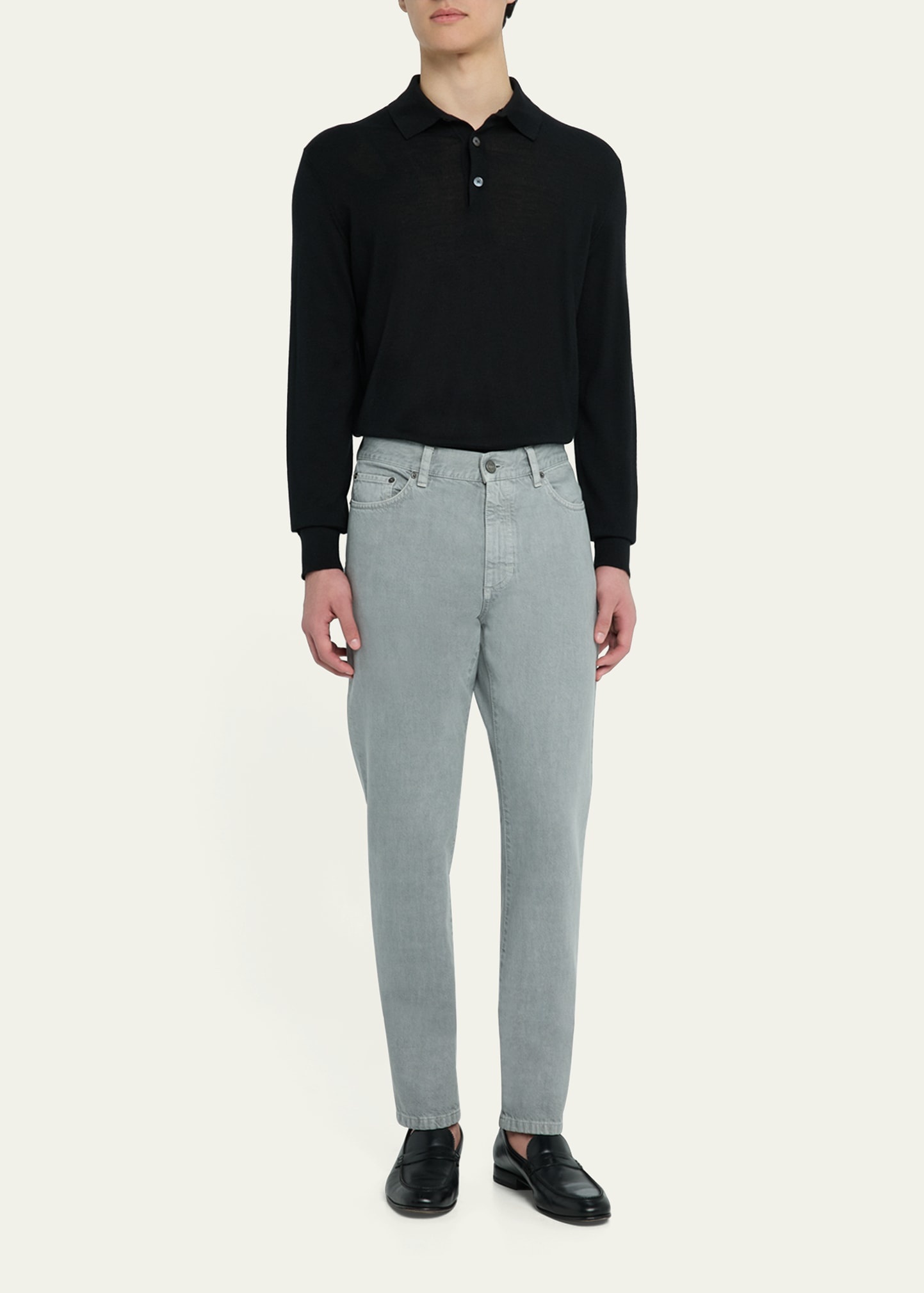Men's 5-Pocket Denim Pants - 2