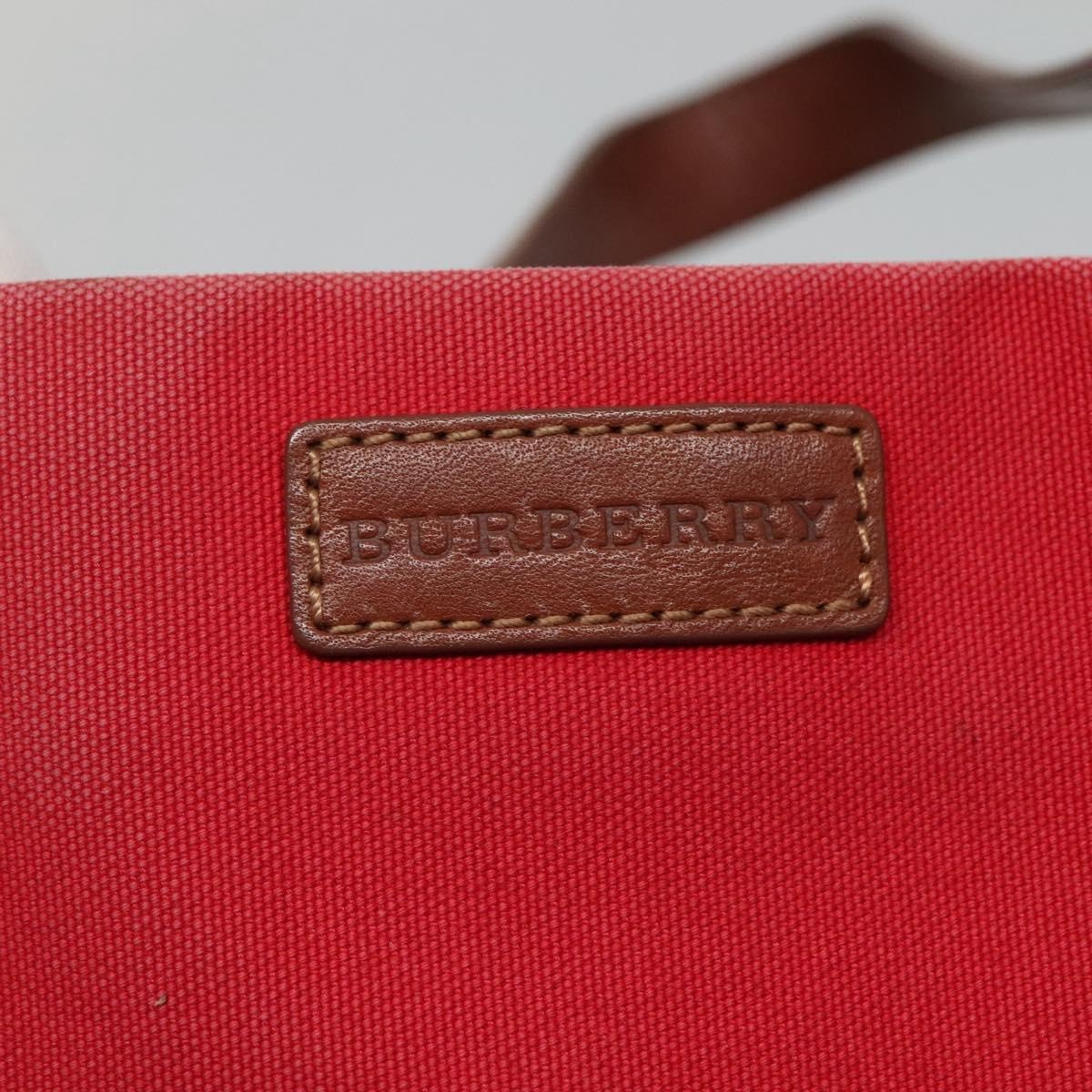 Burberry Tote Bag Canvas Red - 10