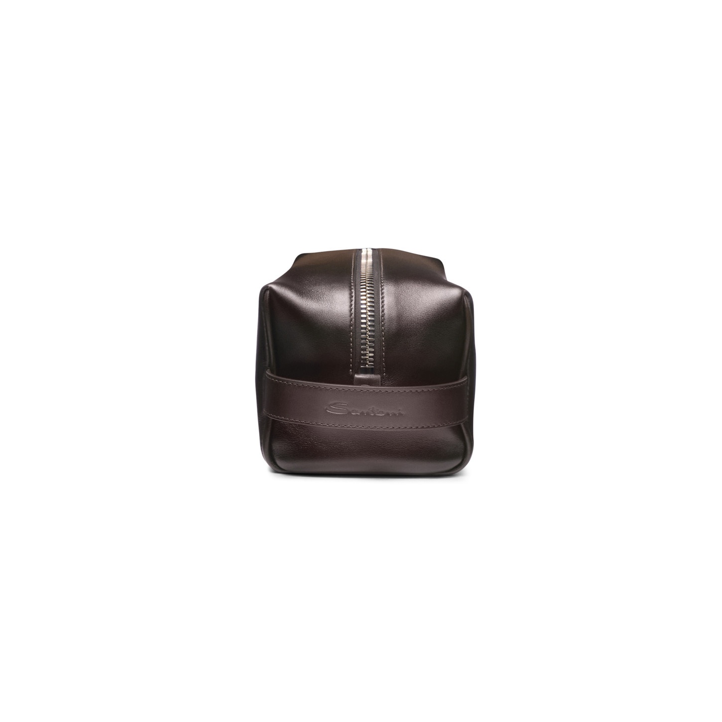 Brown leather pouch - 4
