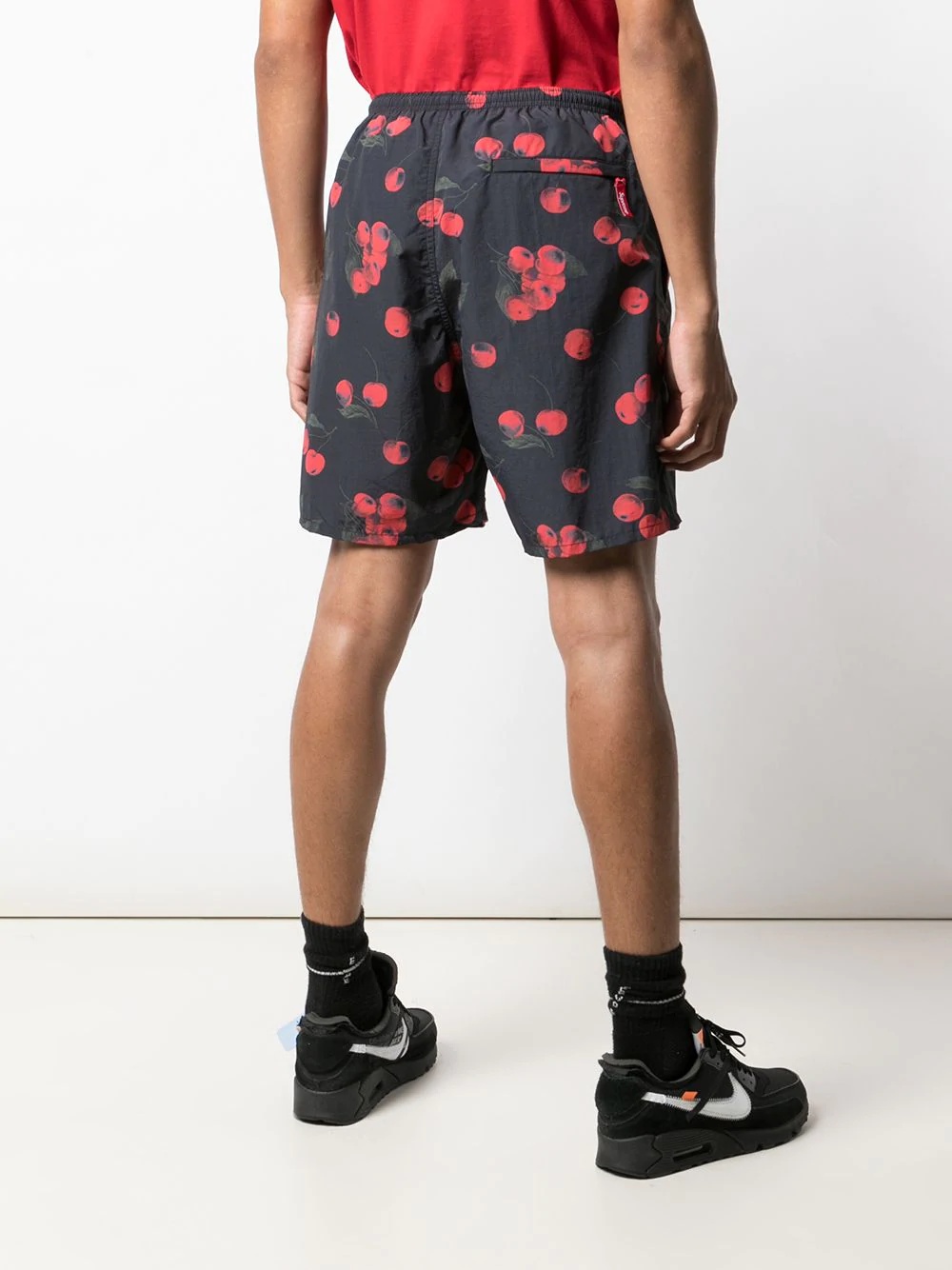 cherry-print shorts - 4